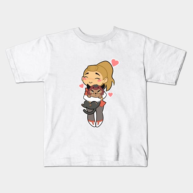 Catra hug Kids T-Shirt by dragonlord19